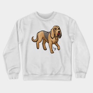 Dog - Bloodhound - Tri-Color Crewneck Sweatshirt